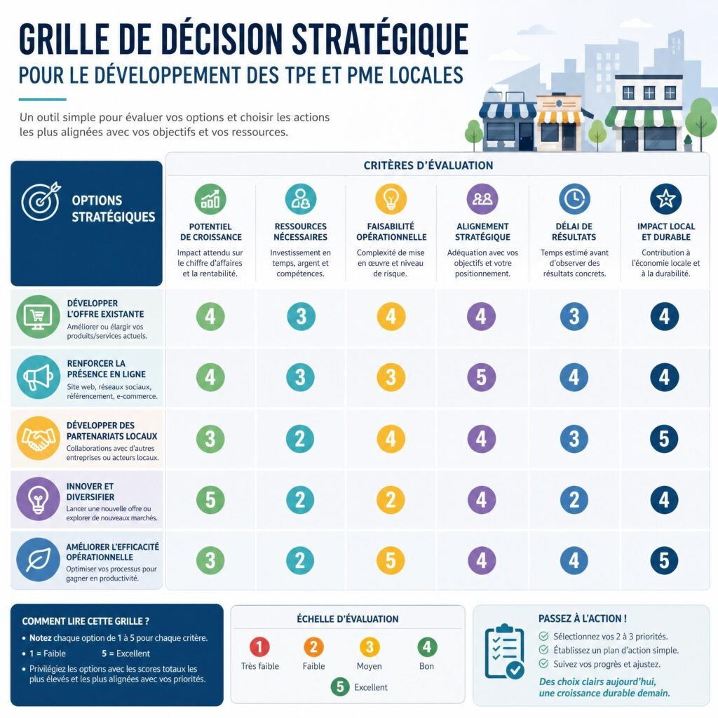 Grille de décision stratégique pour le développement des TPE et PME locales